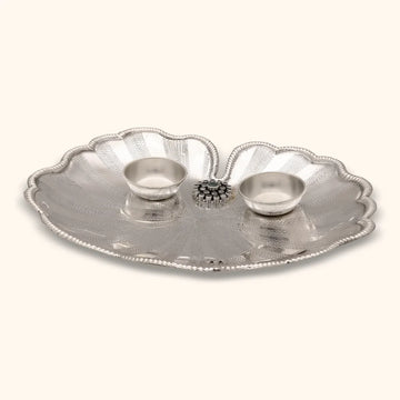Sparkling Silver Aarti Thali - Silver Utensils, Articles & Gift Items